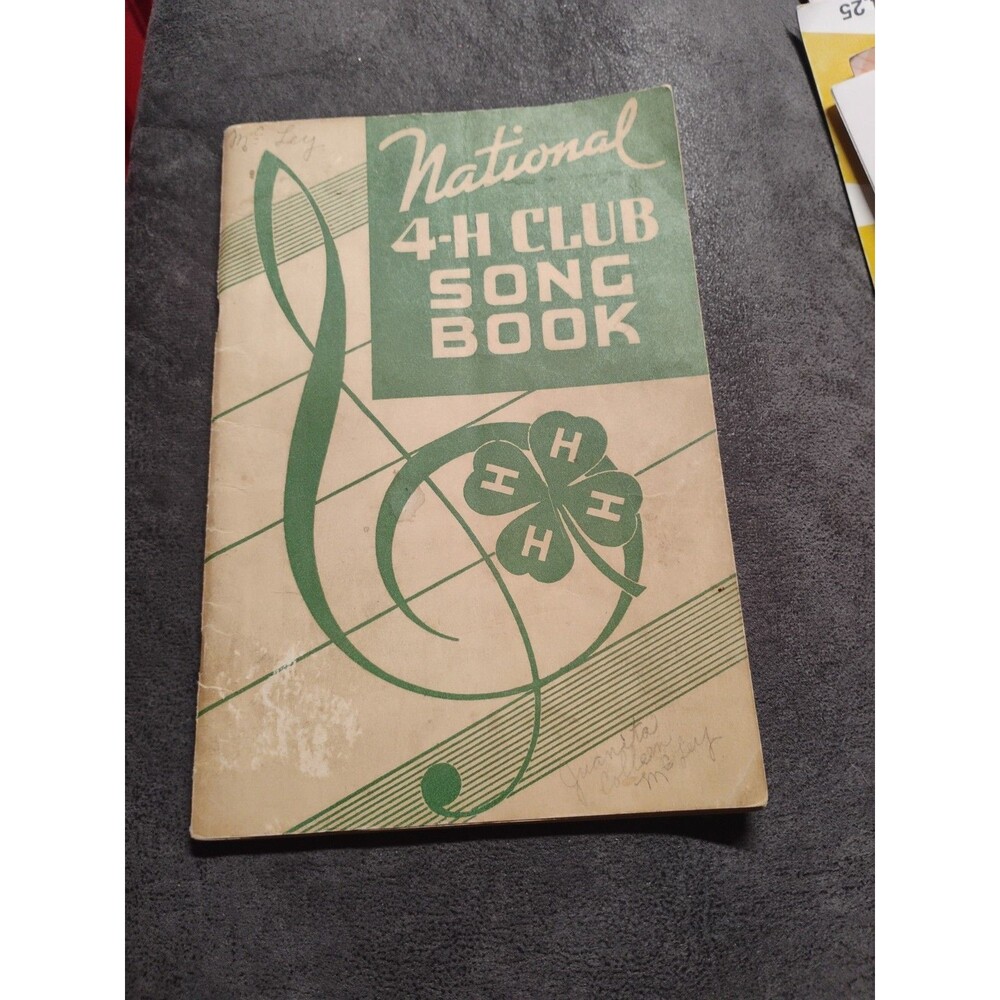 National 4-H Club Song Book - 1938